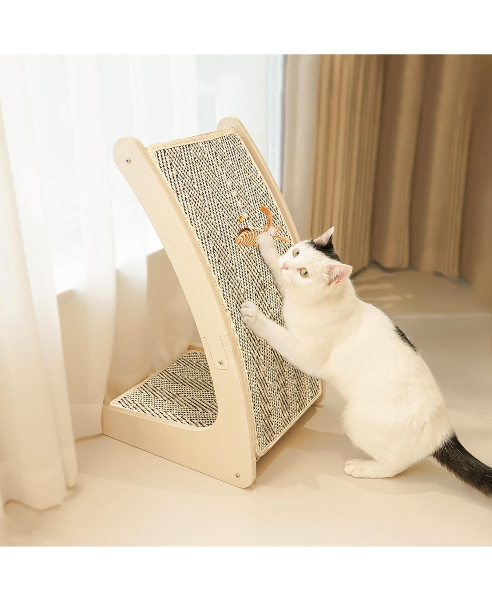 Когтеточка ARONKL Cat Scratcher Sisal Ramp L Shape Scratch Pad для кошек