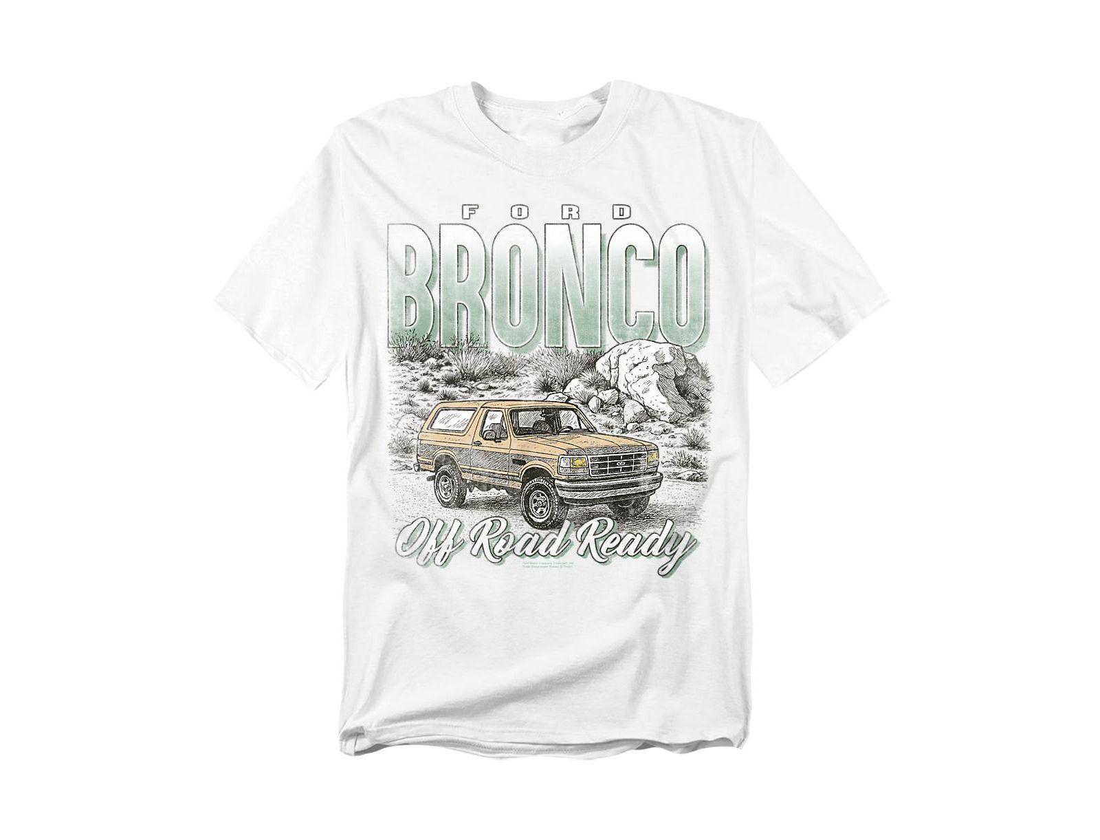 Mustang Мужская Ford Bronco Off Road Desert T-Shirt