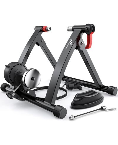 Sportneer Magnetic Bike Trainer Stand for 26–28 in and 700C Wheels, 6-Level Resistance