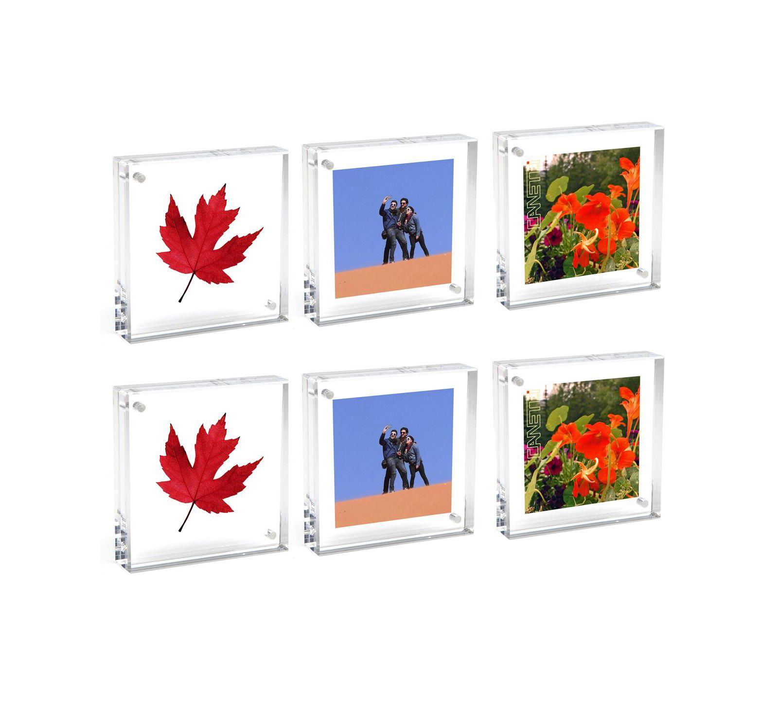 Canetti Original Magnet Frame, 2x2", Clear 6-Pack