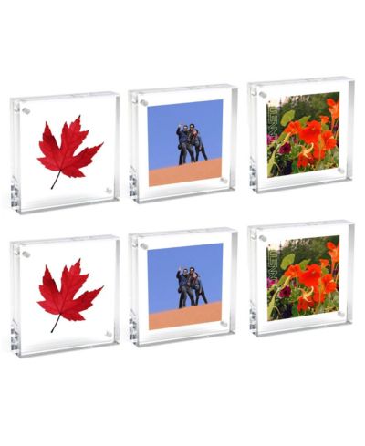 Canetti Original Magnet Frame, 2x2", Clear 6-Pack