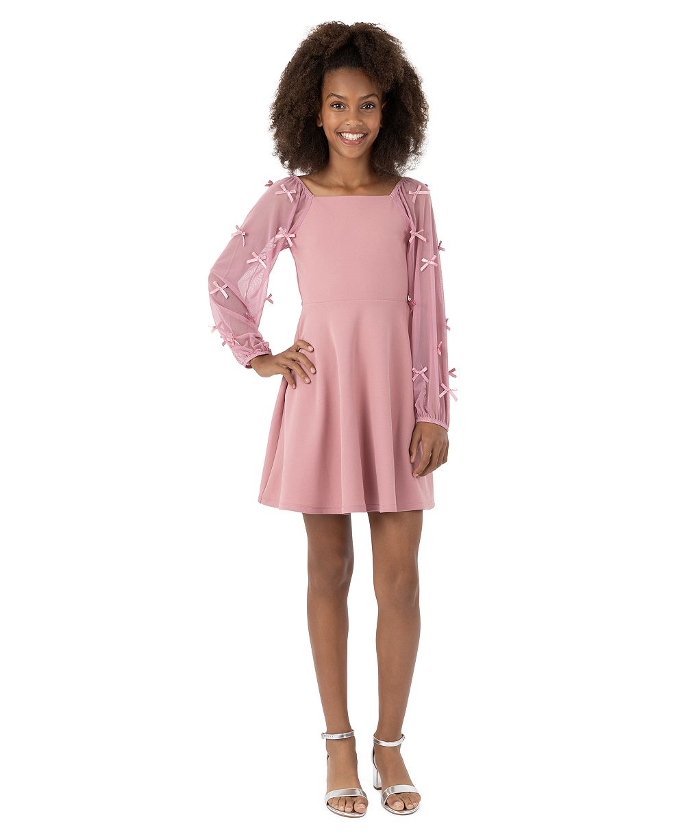 Платье Speechless Girls' 7–16 Long-Sleeve Knee