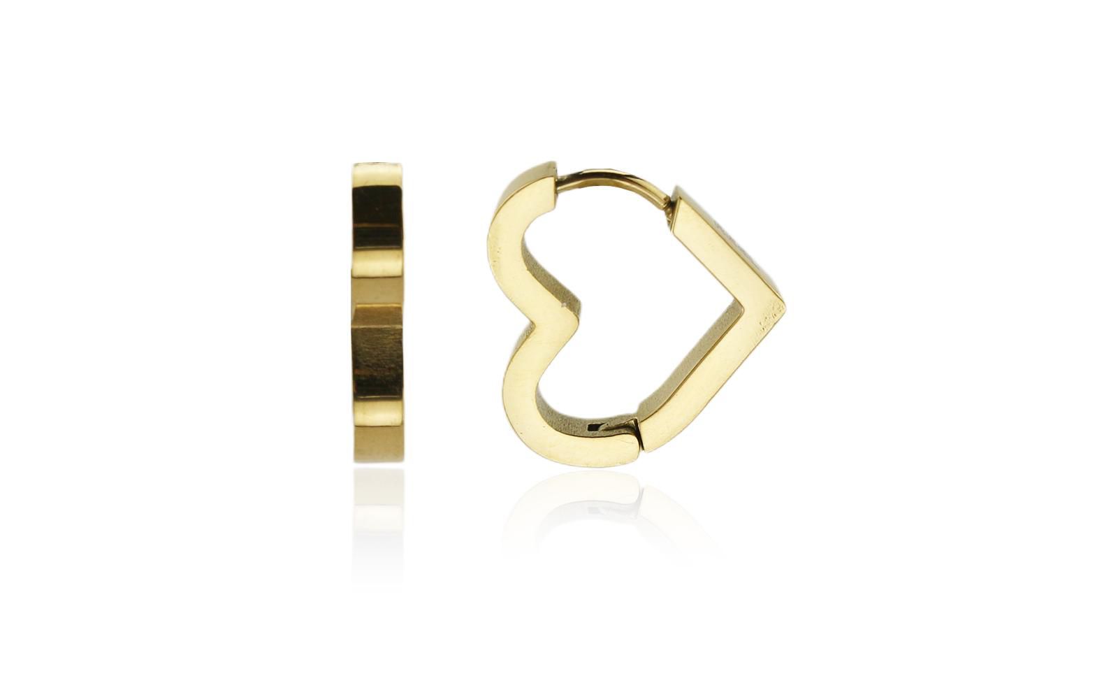 Серьги-кольца Rebl Jewelry Heart Huggie
