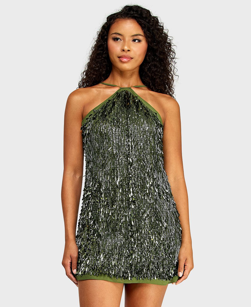 Детское платье Alex & Sophia Halter Neck Novelty Paillette Sequin