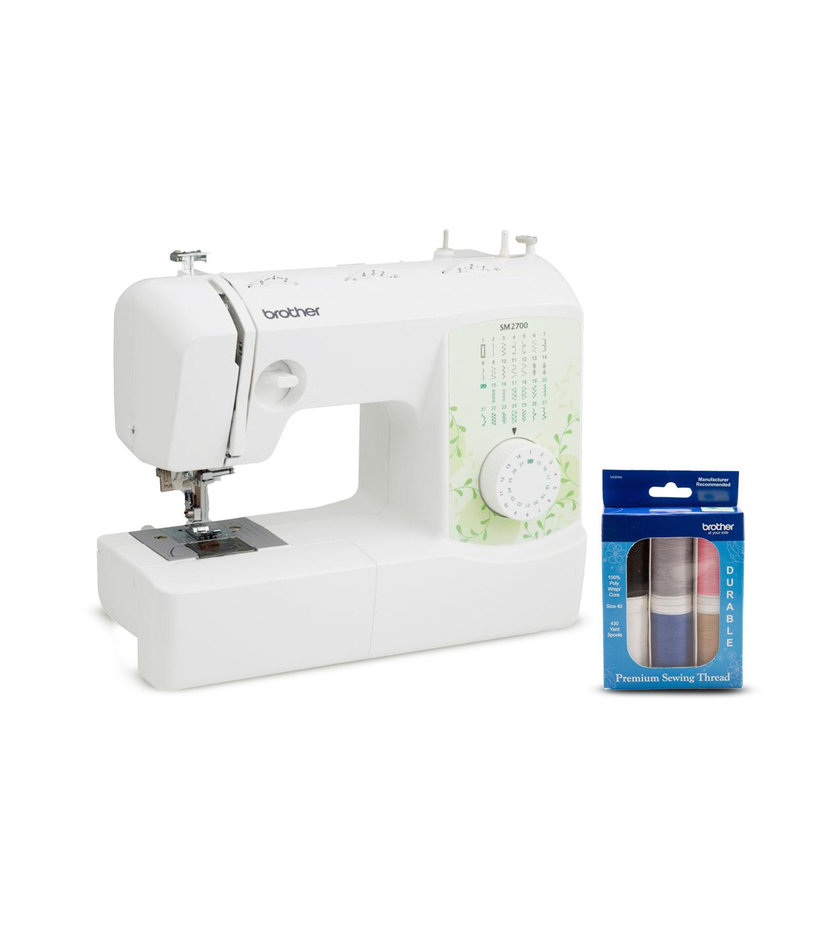 Brother SM2700 27-Stitch Sewing Machine Bundle with 6-Piece Thread