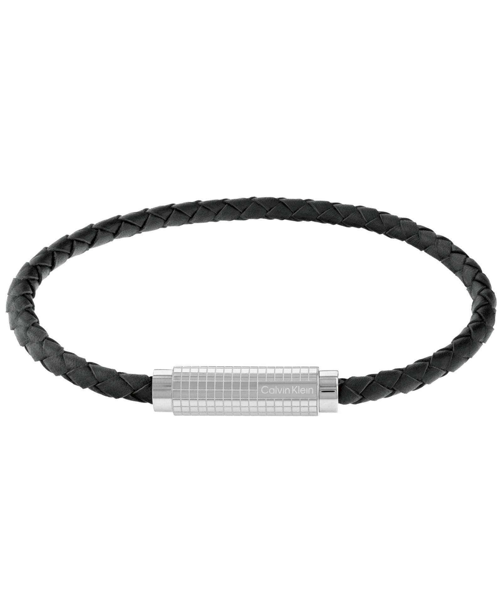 Calvin Klein Men's Modern Grid Leather Bracelet