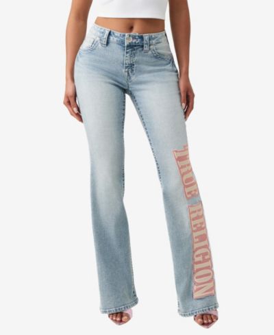 Женские джинсы True Religion Becca Bootcut с логотипом Arch, средняя посадка
