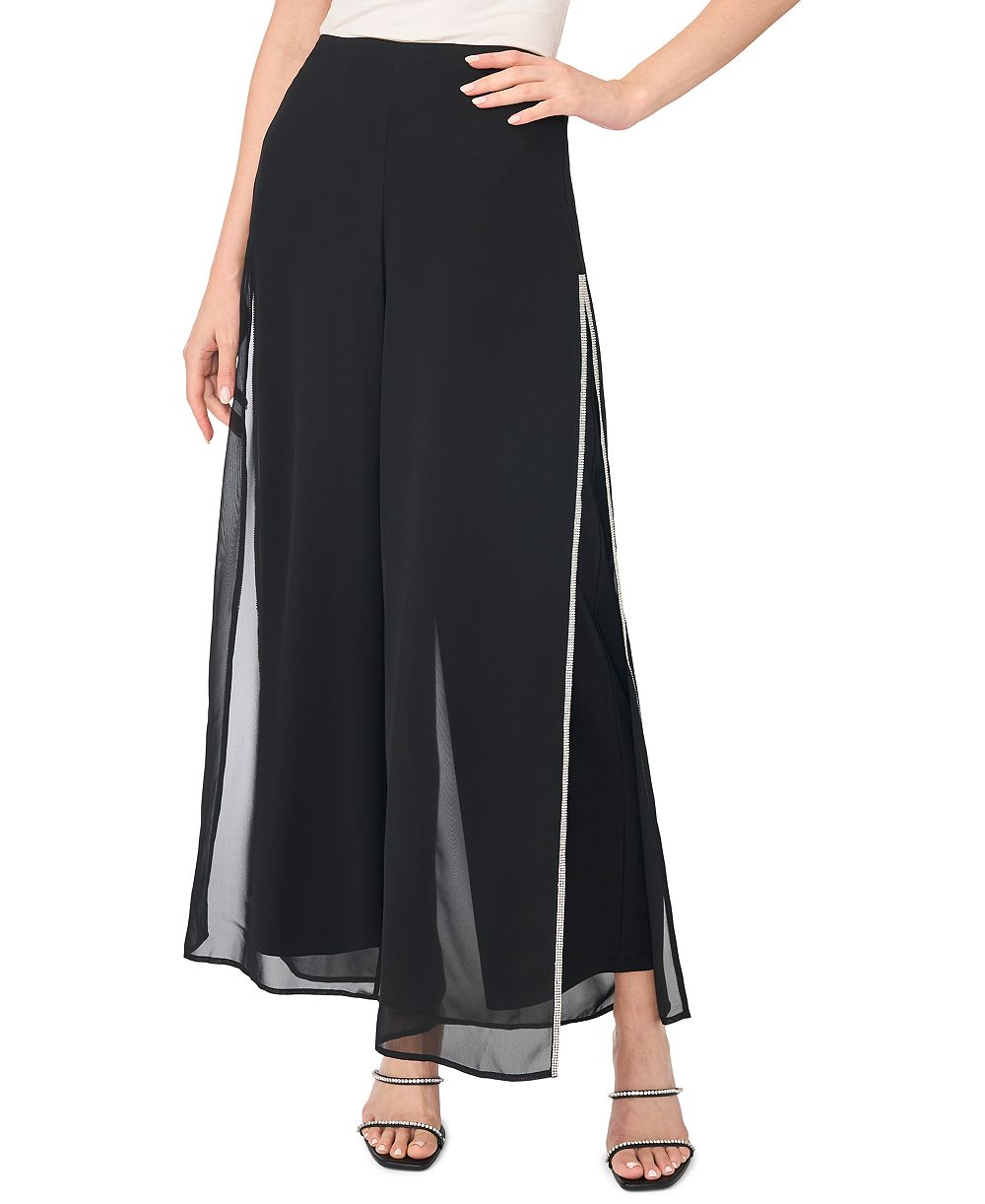 MSK Women's Embellished Wide-Leg Pull-On Pants