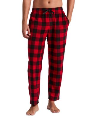 Perry Ellis Portfolio Men's Fleece Buffalo Plaid Sleep Pants