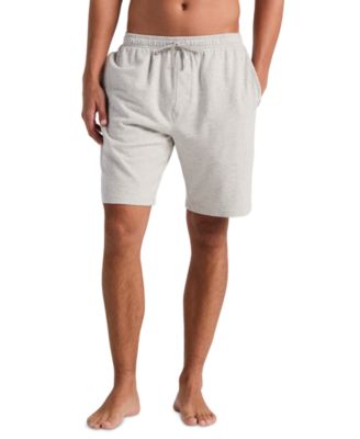 Perry Ellis Portfolio Men's French Terry Heathered Drawstring Waist Sleep Shorts