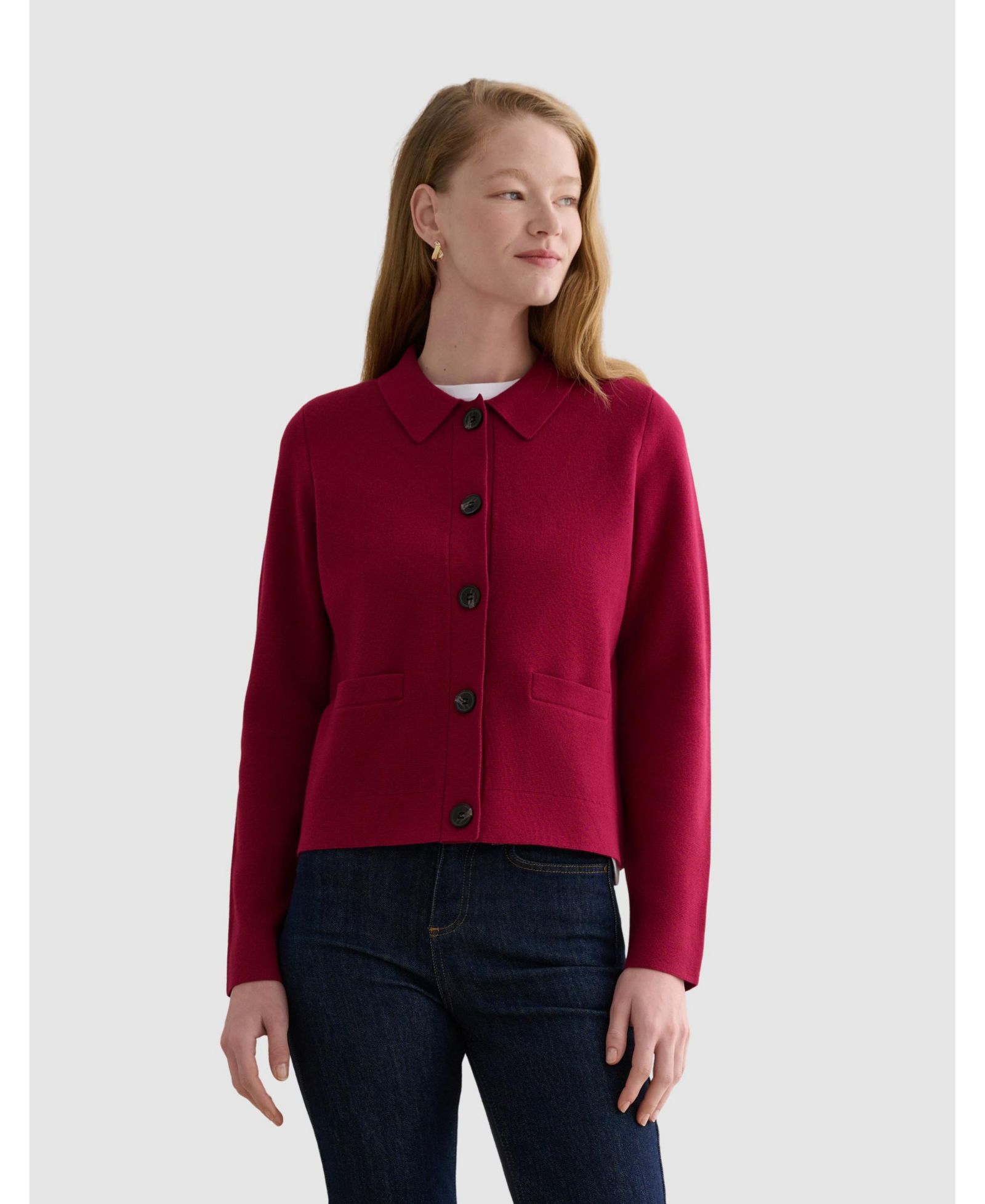 Hobbs London Women's Mia Merino Wool Blend Knitted Cardigan