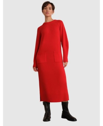 Hobbs London Women's Claudia Knitted Midi Dress