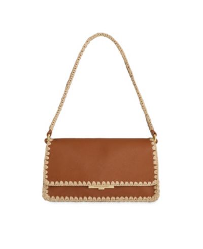 Маленькая сумка через плечо Rebecca Minkoff Berkley Flap Raffia