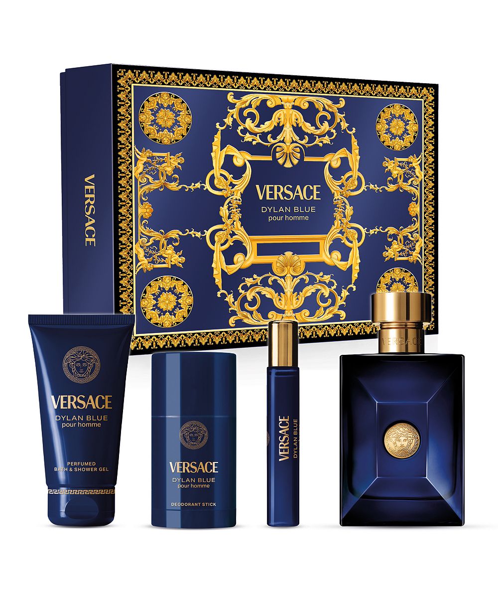 Подарочный набор Versace из 4 флаконов парфюма Dylan Blue Pour Homme