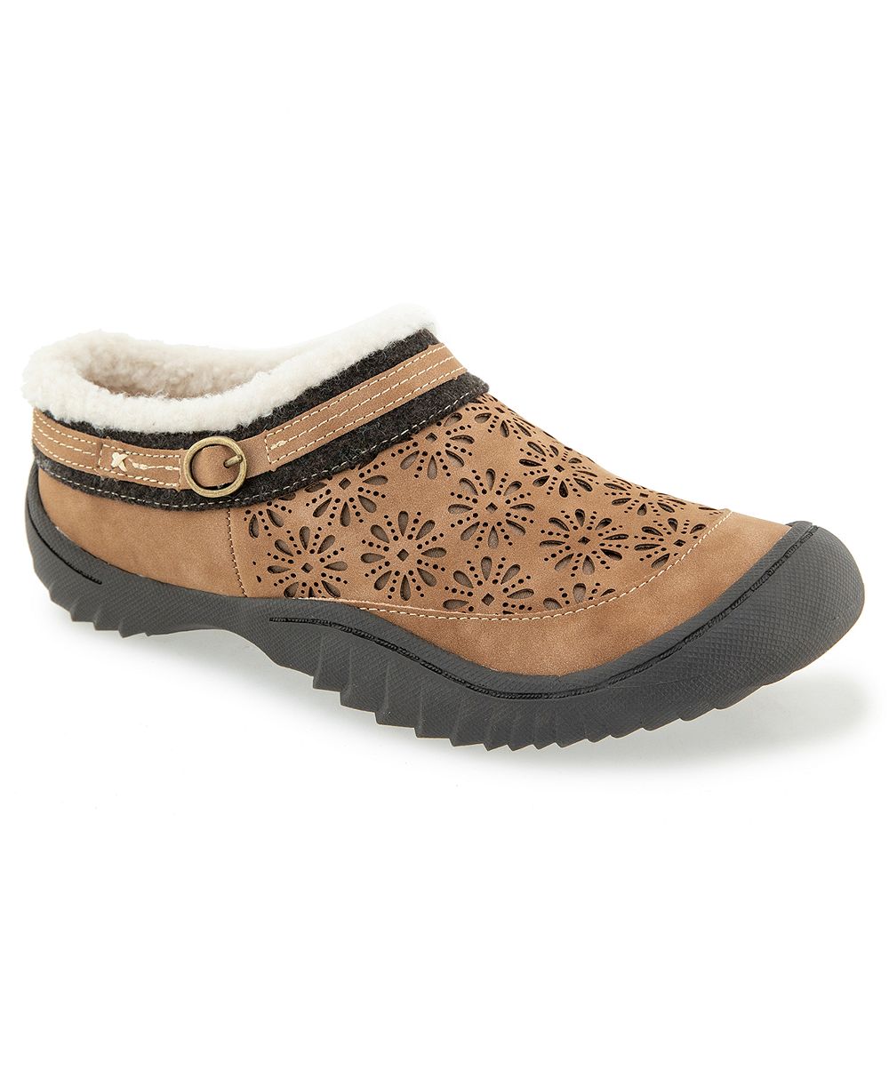 JBU Women's Ginger Encore Slip-On Cozy Mule Clogs