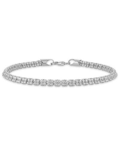 Мужской браслет Macy's из стерлингового серебра с огранкой Ice Chain