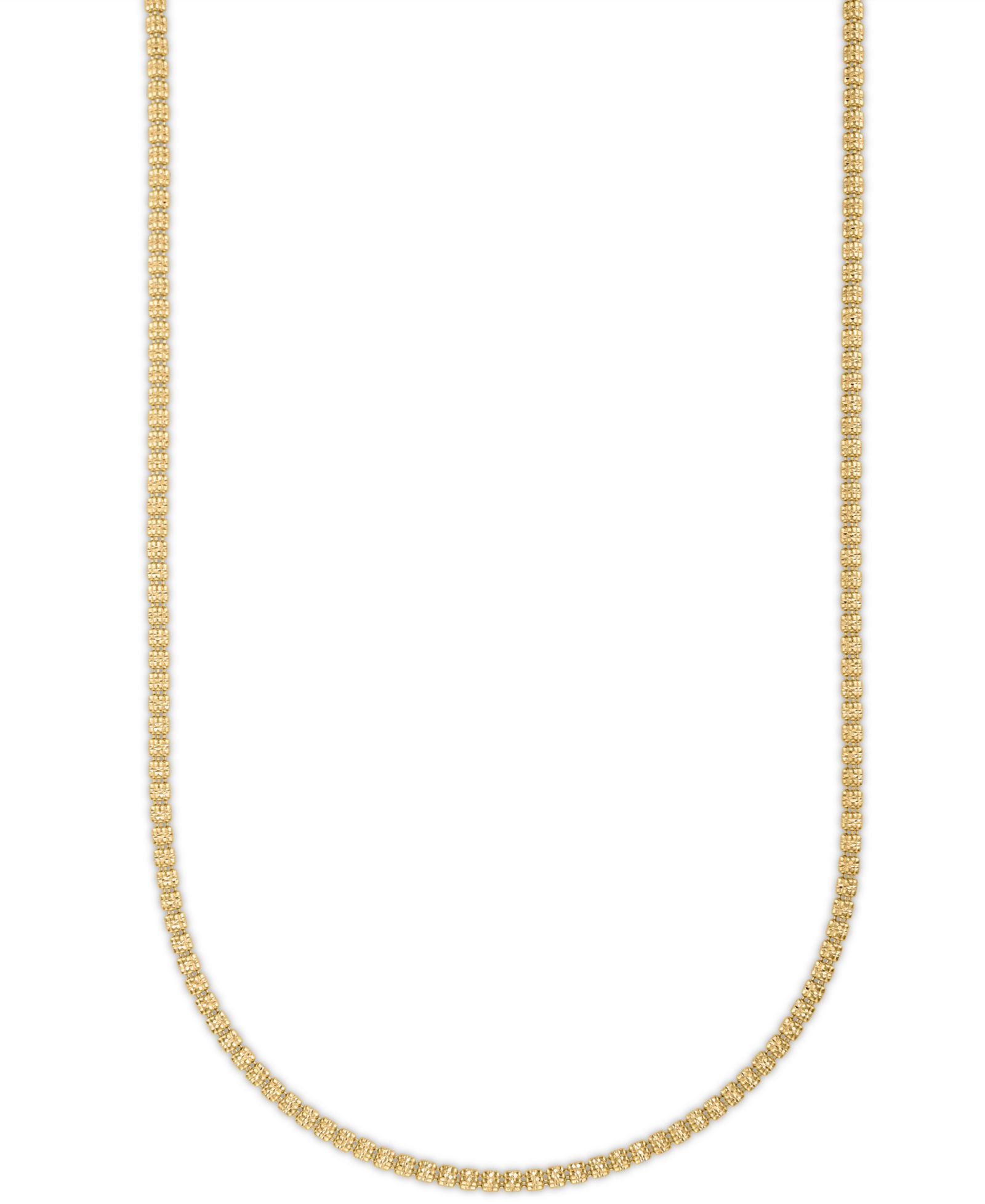 Мужская цепь Macy's с алмазной огранкой, 14k gold over sterling silver, 22"