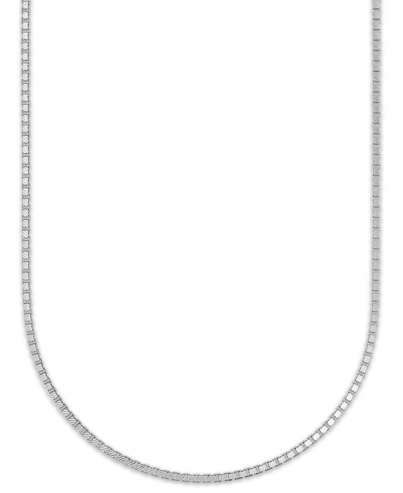 Цепочка Pave Diamond-Cut Box в серебре Macy's Men's