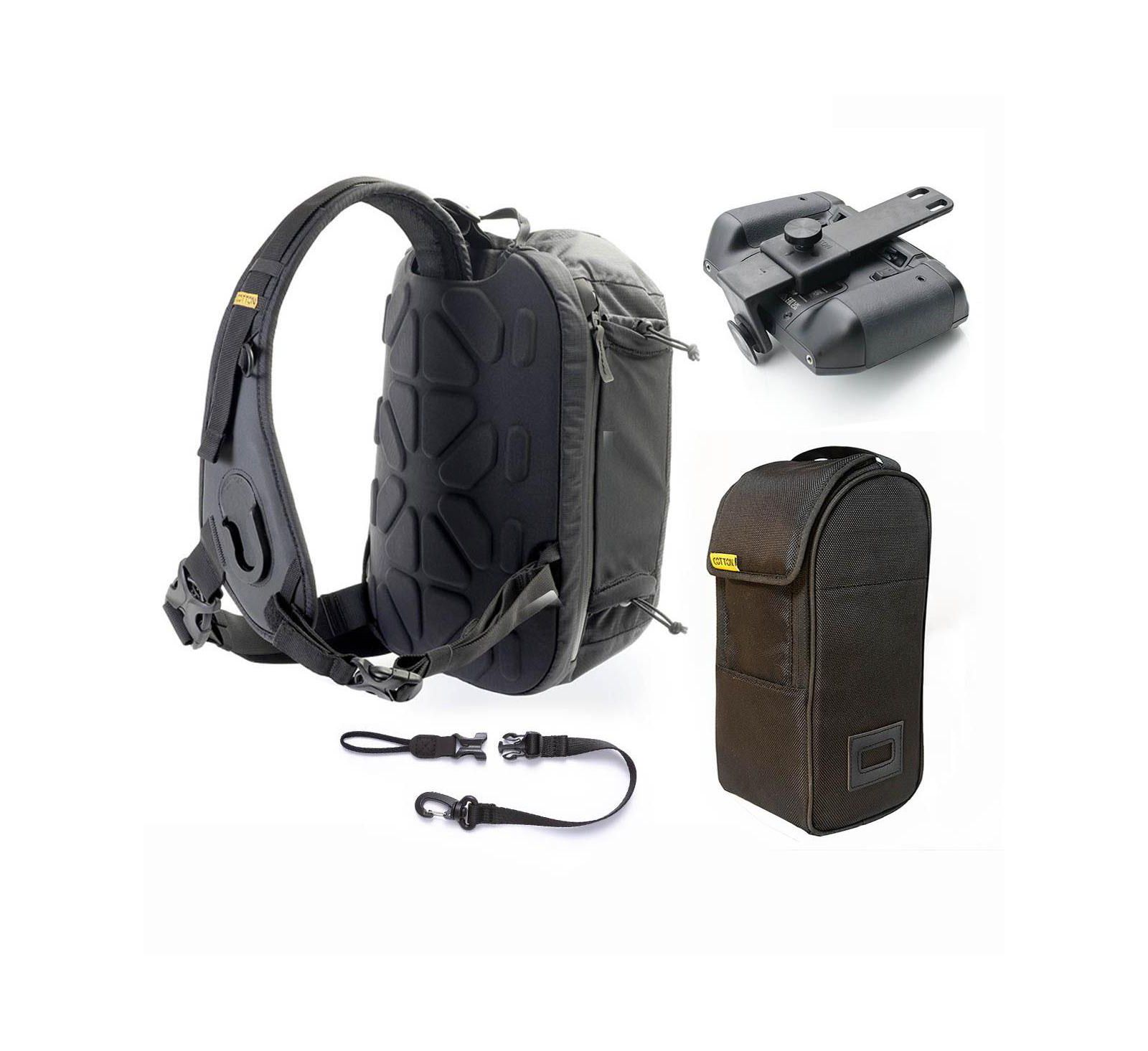 Сумка-слинг Cotton Carrier Hyker 12L с отсеком для объектива и дрона