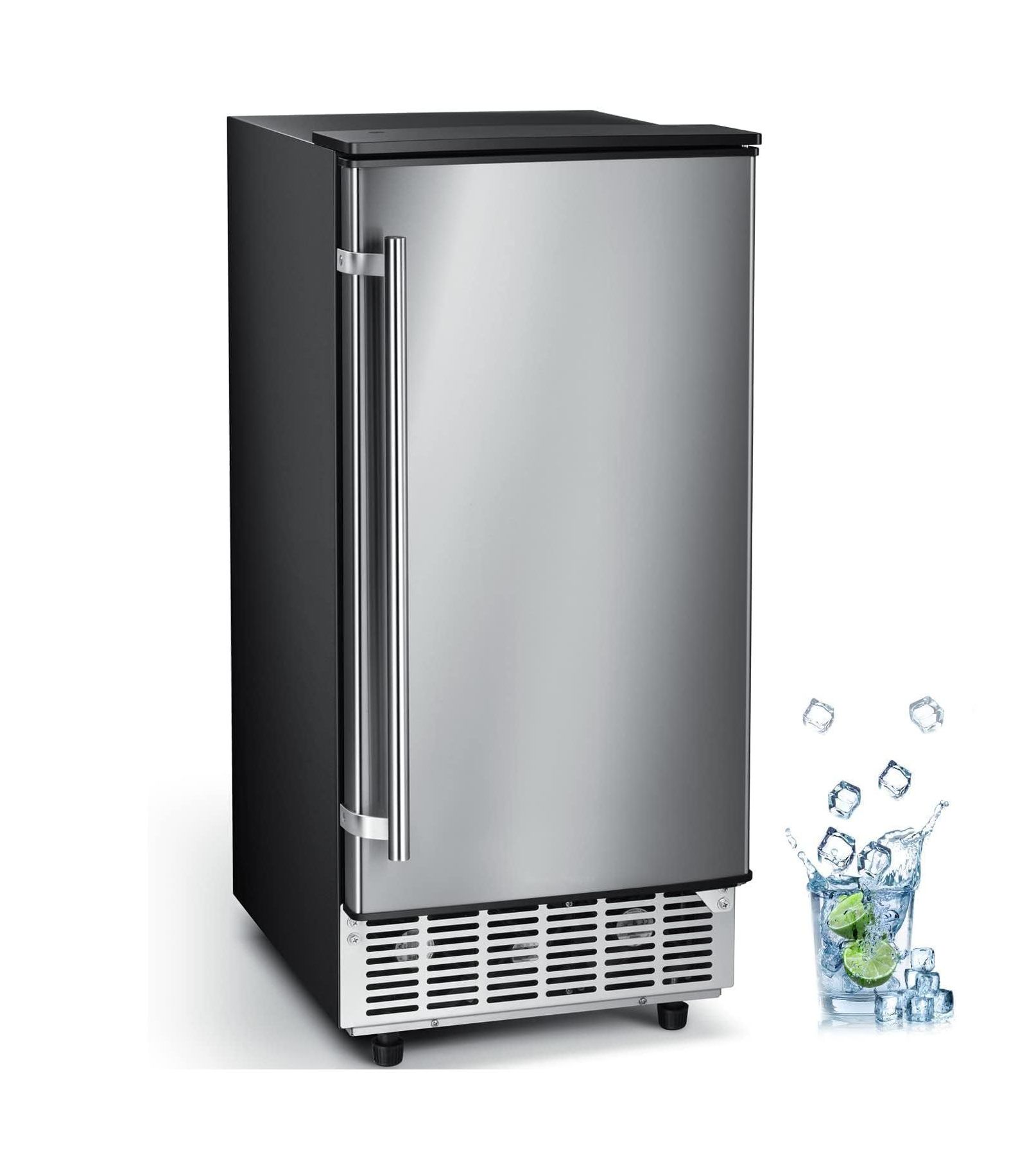 COWSAR Built-in Ice Maker, 80lbs/Day with Timer and Self-Cleaning