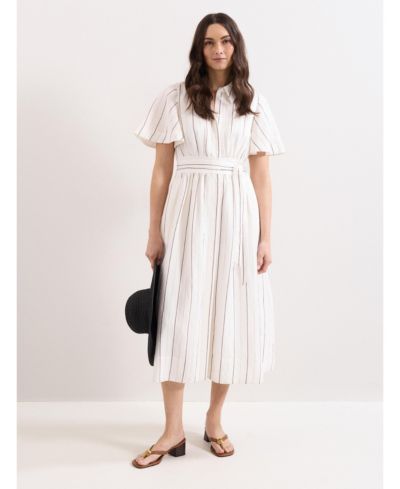 Phase Eight Women's Marielle Striped Shirt Dress