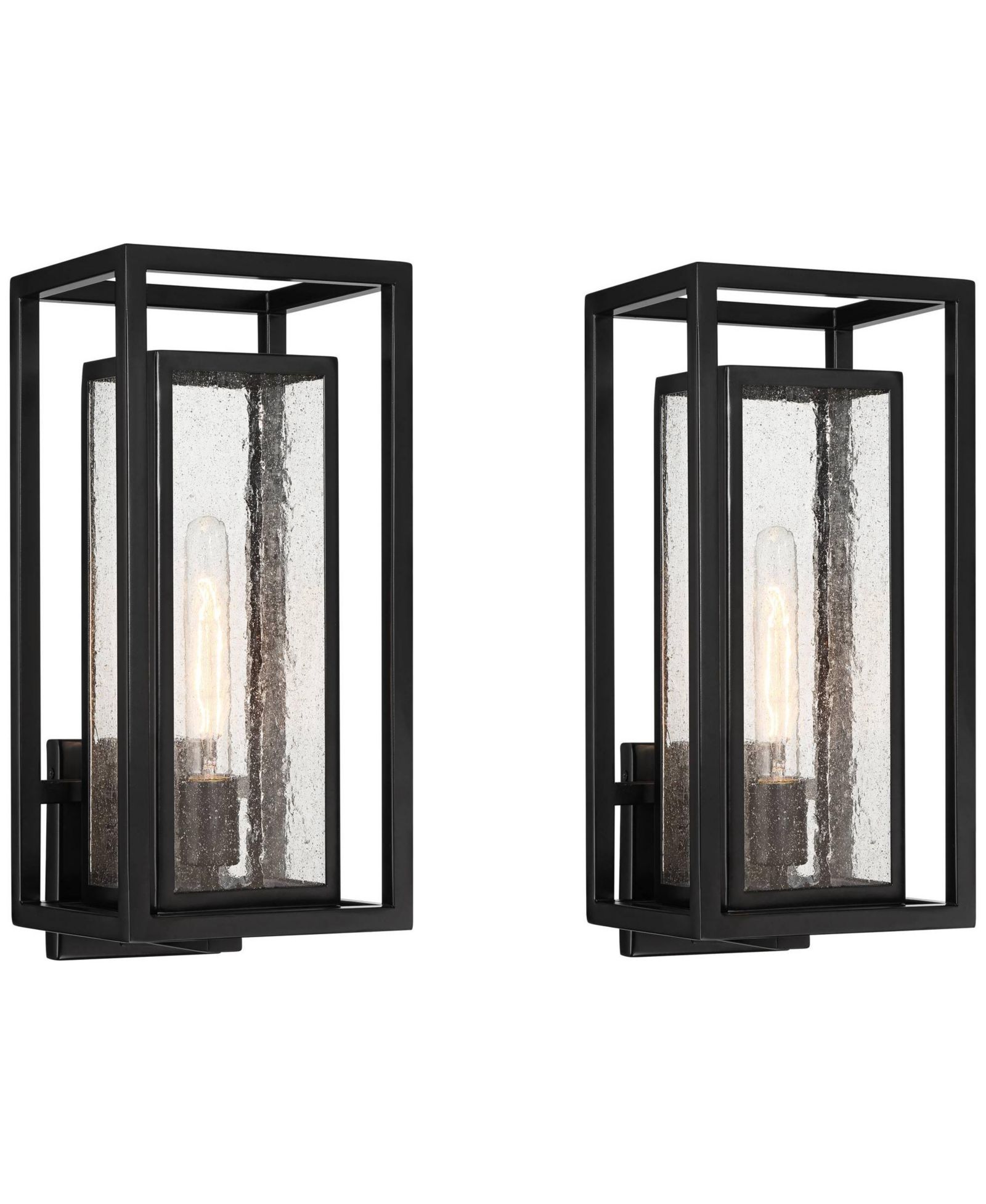 Possini Euro Design Amir 18inch  High Outdoor Wall Light Set of 2