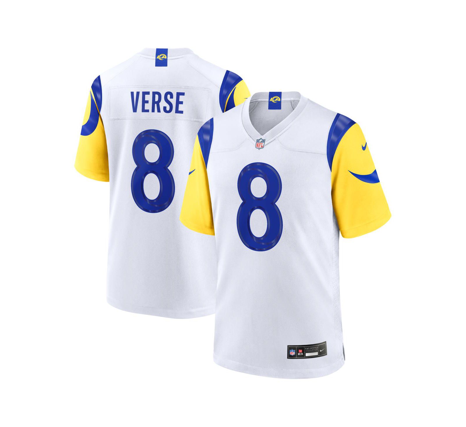Мужская джерси Nike Jared Verse White Los Angeles Rams White Game Player