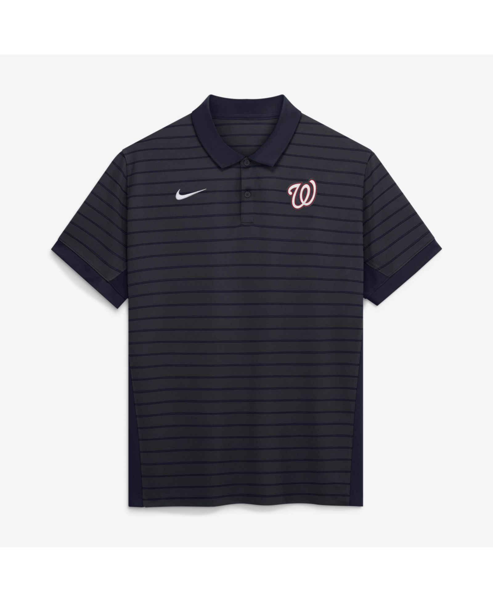 Мужская поло-рубашка Nike Washington Nationals Authentic Collection Striped Victory Dri-FIT, темно-синяя