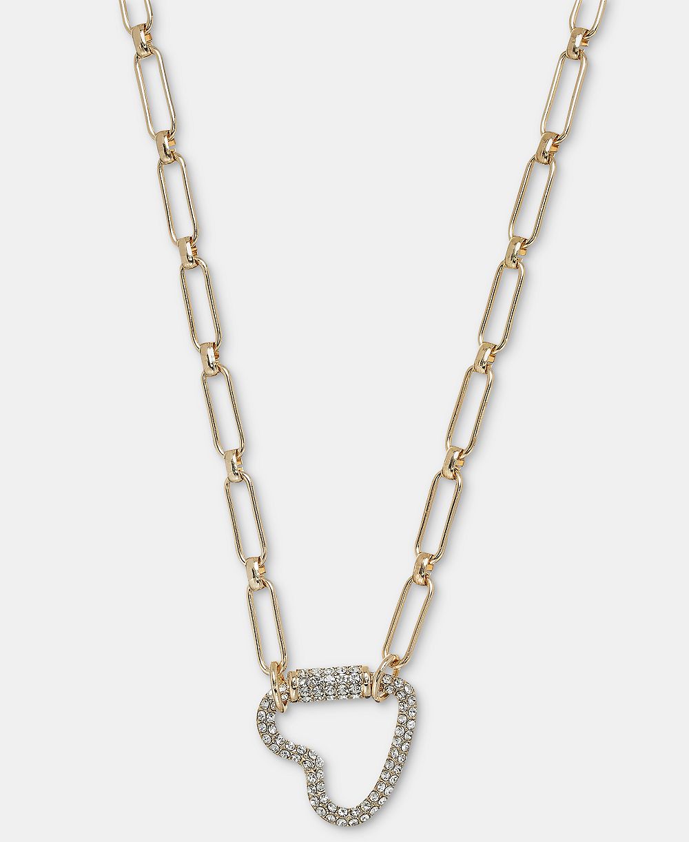On 34th кулон-сердце с кристаллами, 16" + 2" удлинитель, эксклюзив Macy's
