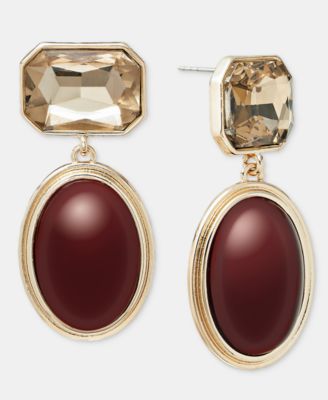 Серьги I.N.C. International Concepts Sculptural Expression Stone Drop