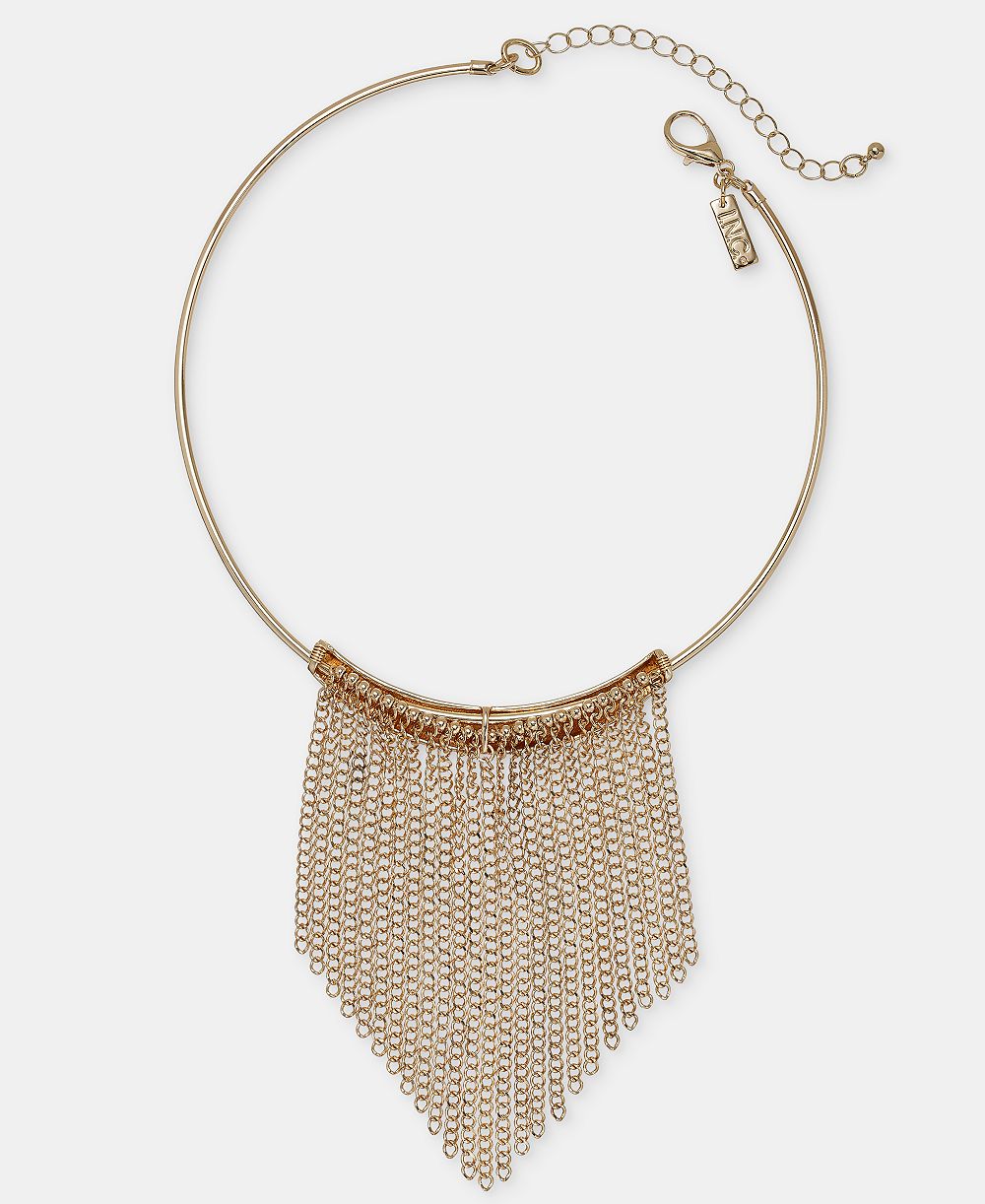 I.N.C. International Concepts колье Luxe Collar Fringe Statement