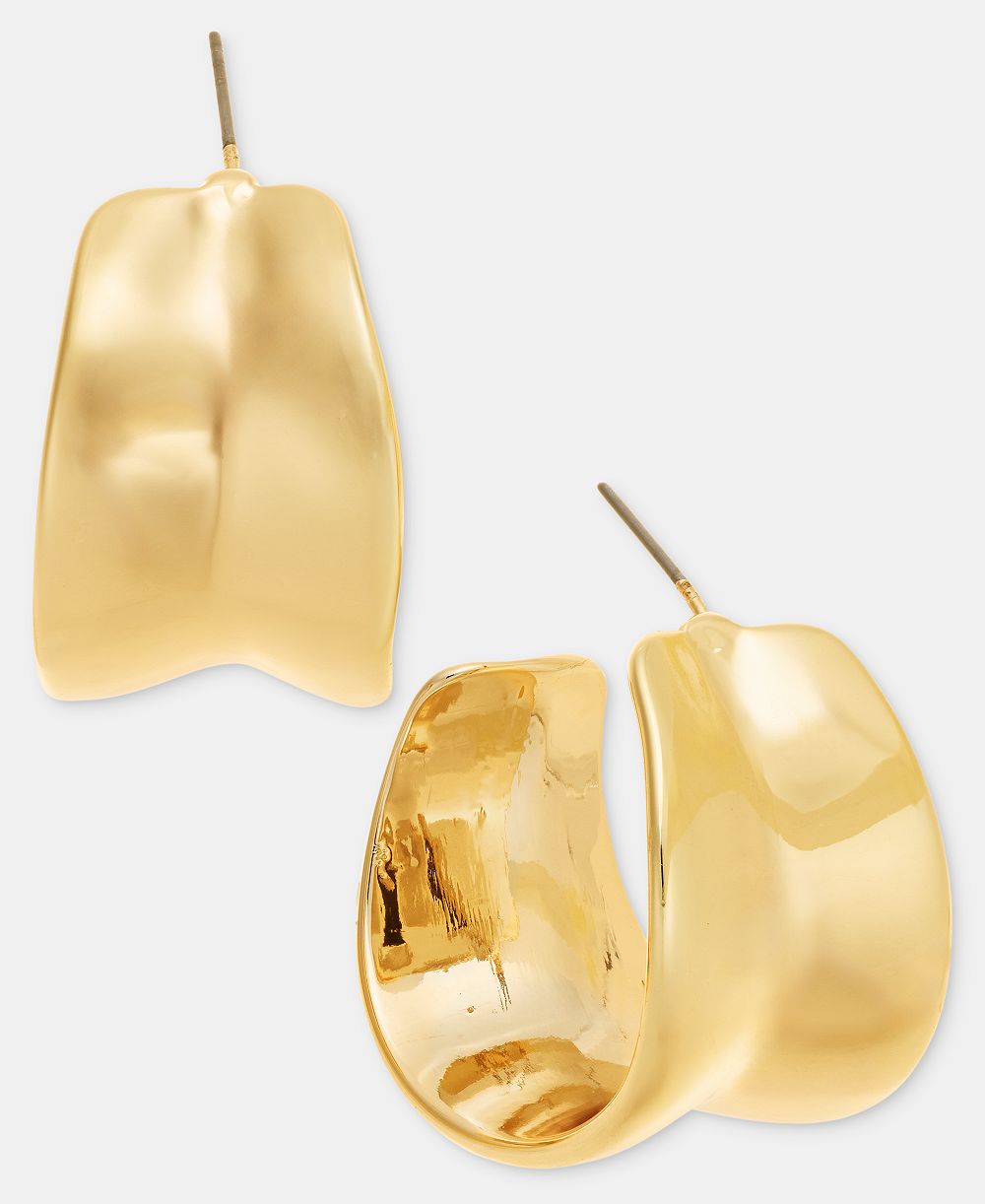 Серьги-кольца I.N.C. International Concepts Medium Sculptural, 1.18", эксклюзив Macy's