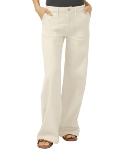 Женские джинсы Silver Jeans Co. Wide-Leg Knit Flex