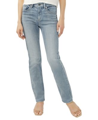 Женские джинсы Silver Jeans Co. Avery с высокой посадкой и прямым кроем