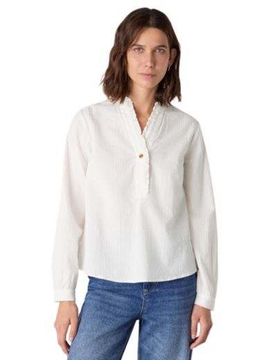 Женская рубашка Whistles Textured Frill
