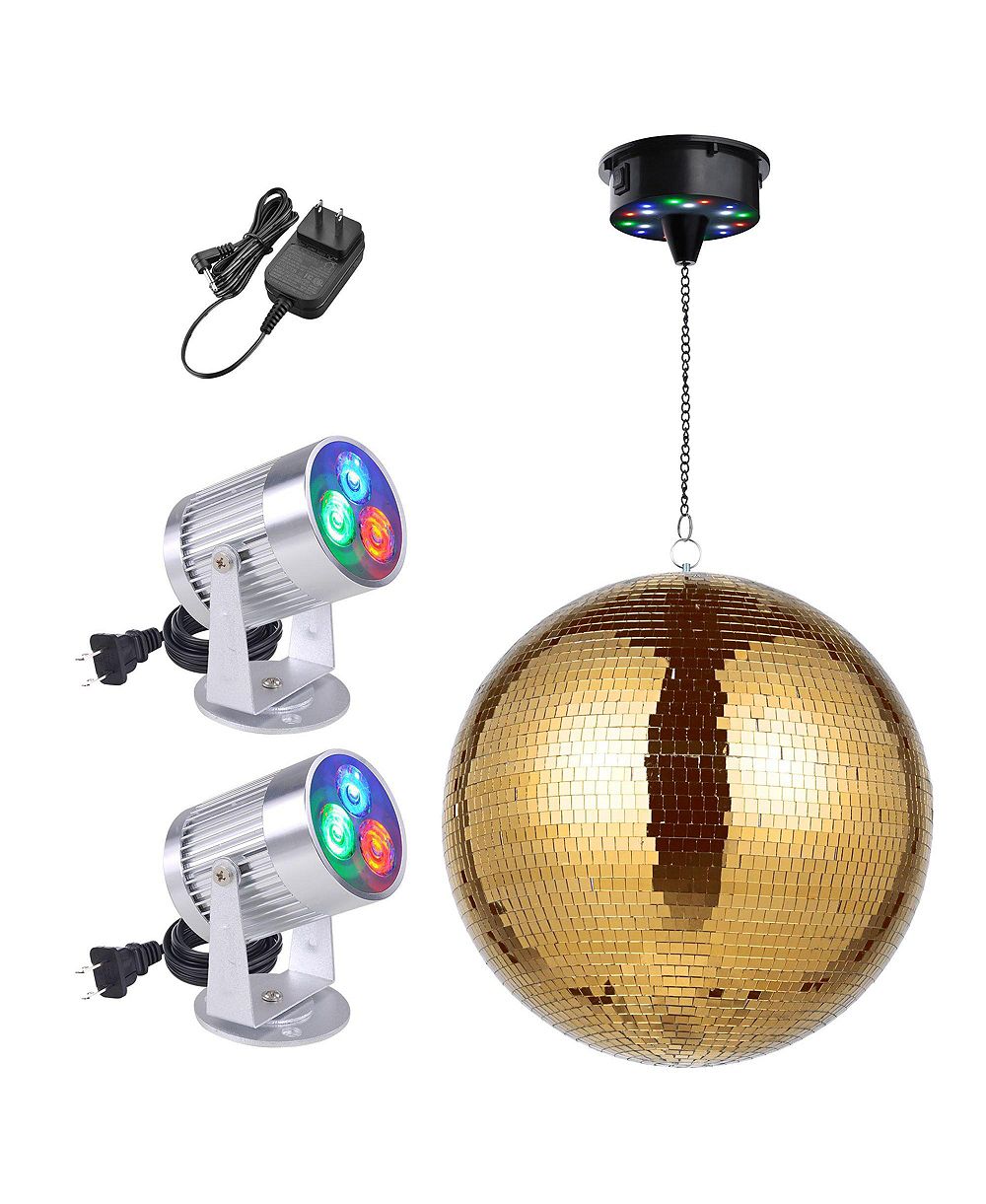 Yescom диско-шар с RGB прожекторами и мотором для DJ и клубов