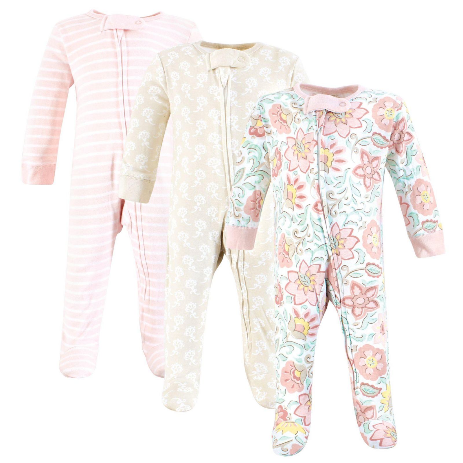 Детский комбинезон Touched by Nature из органического хлопка, Traditional Floral, 0-3 Months