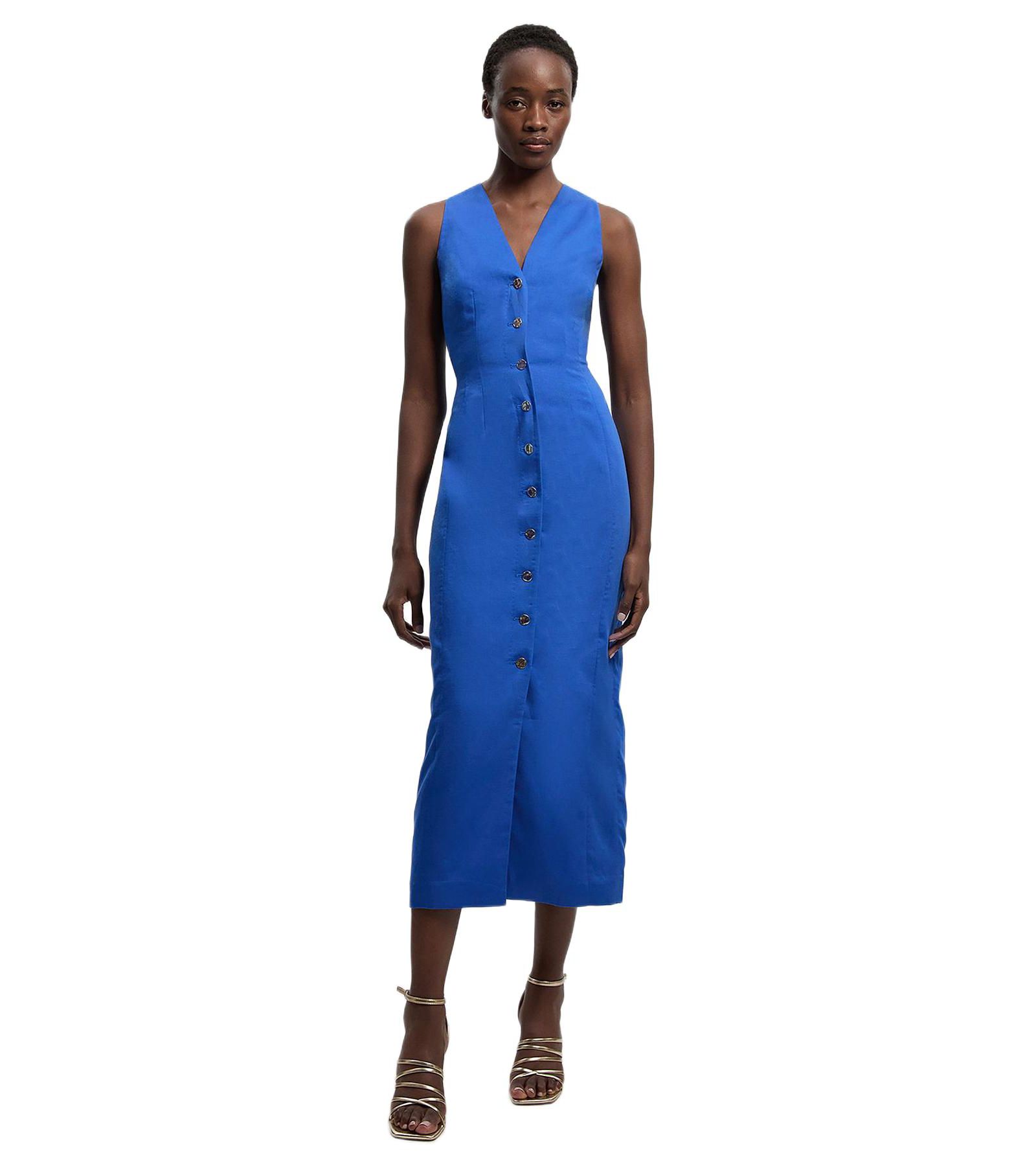 Женское платье Karen Millen Tailored Linen Corset Back Midi