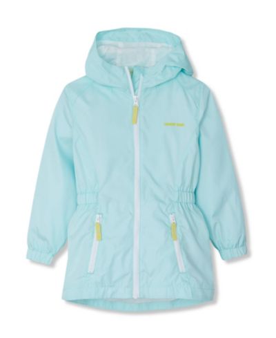 Дождевик Lands' End Girls с капюшоном, водонепроницаемый