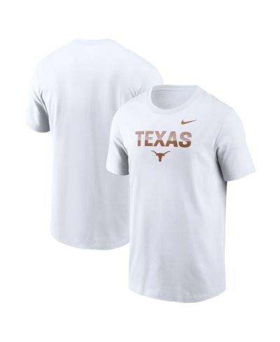 Мужская белая футболка Nike Texas Longhorns Primetime Kinetic