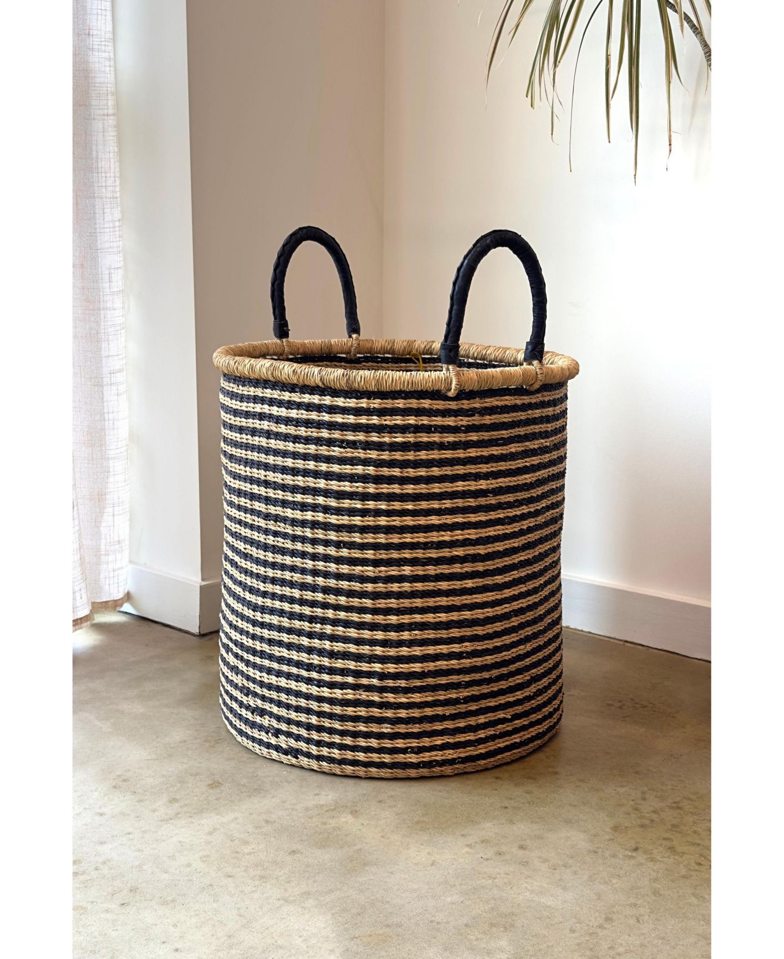 Mbare, Handwoven Stripes  Hamper