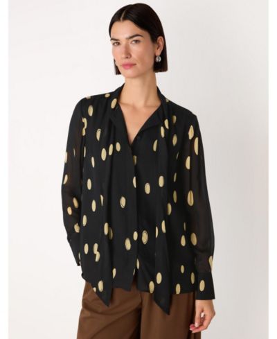 Женская блузка Whistles Oval Spot Frill