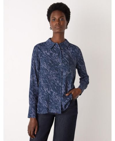 Женская рубашка Whistles Abstract Marks Collared Shirt