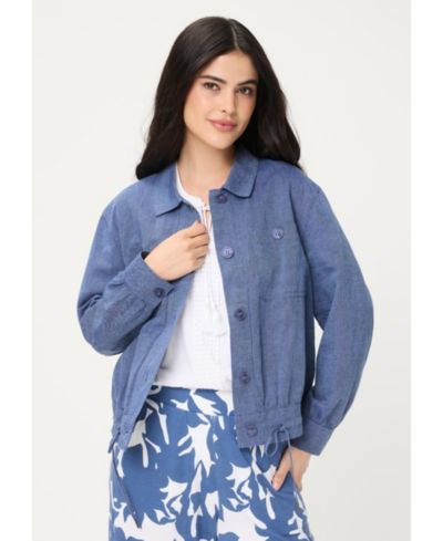 Olsen Women's Linen-Cotton Jacket