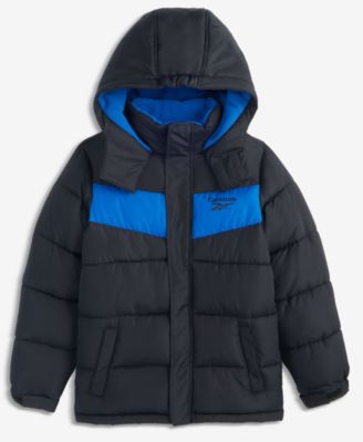 Reebok Boys' XS-XL Hooded Heavyweight Puffer Jacket