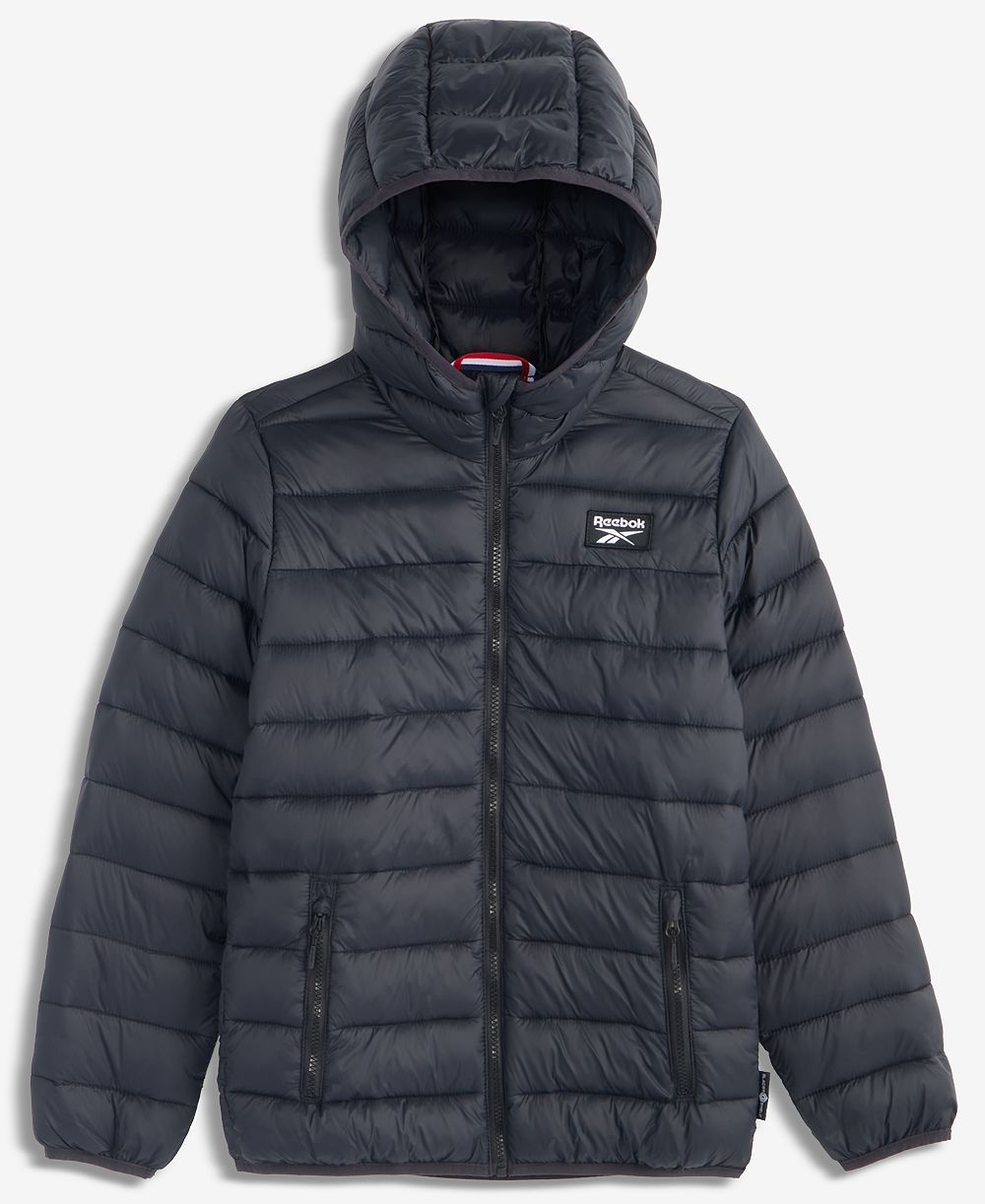 Reebok Big Boys' XS-XL Hooded Packable Jacket