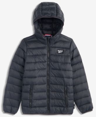 Reebok Big Boys' XS-XL Hooded Packable Jacket