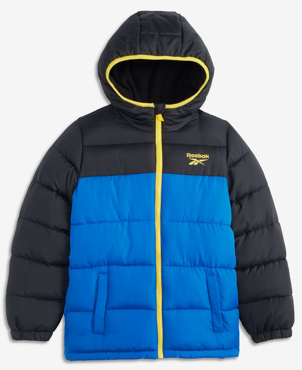 Reebok Boys' XS-XL Hooded Puffer Jacket