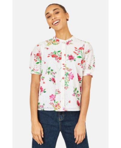 Женская хлопковая блузка Yumi Cotton Broderie Anglaise Floral