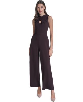 Calvin Klein Women's Sleeveless X-Front Jumpsuit